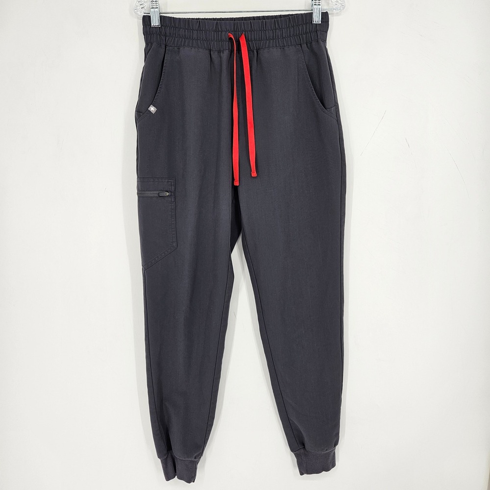 FIGS Pants Womens Small HW Zamora Jogger Gray Technical Scrub Nurses Uniform